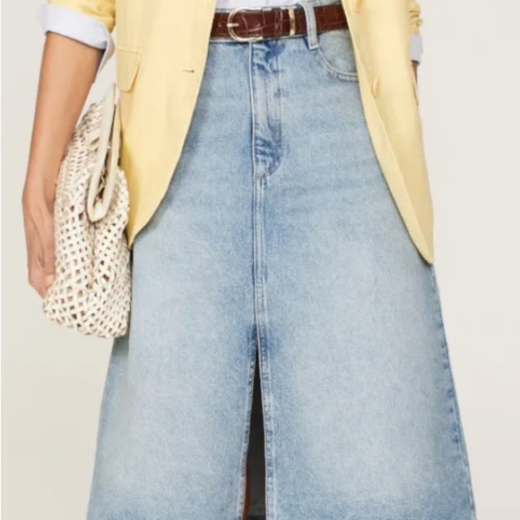 🔥DL1961 / Alma Skirt Denim Skirt / Size 27 / A-Line  DL Vintage / Waist 16’ - Picture 1 of 7
